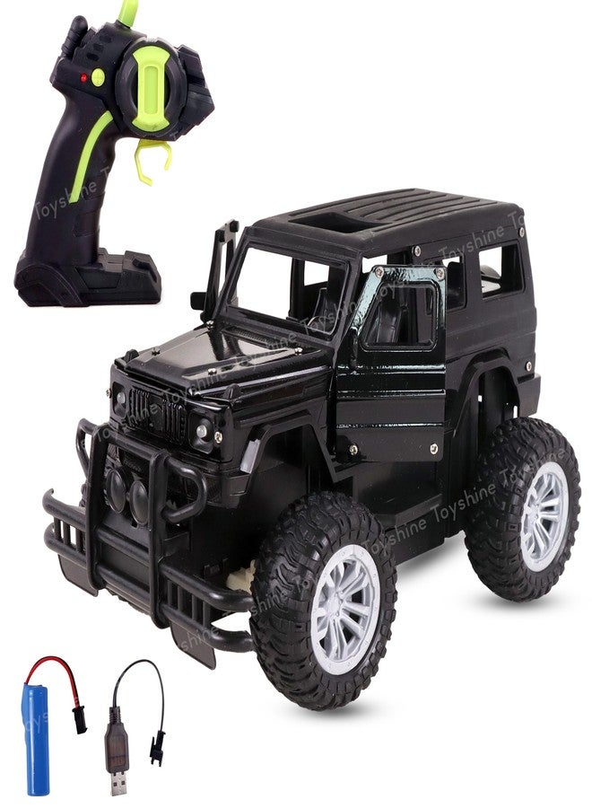 توي شاين سيارة تويشاين ثار مونستر تراك رباعية الدفع تعمل بجهاز تحكم عن بعد، مزودة بأبواب وغطاء محرك قابلين للفتح، سيارة سباق استعراضية لجميع التضاريس، لون أسود - Image 1